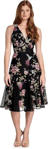 Dress the Population Women's Harlow Fit and Flare Midi Dress in Saudi Arabia