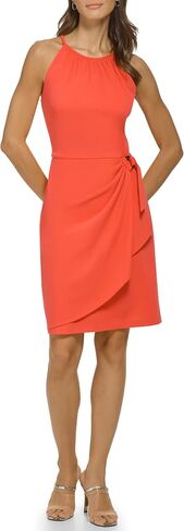 DKNY Women's Sleeveless High Neck Shift Dress in Saudi Arabia