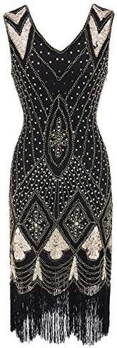 Flapper Dresses 1920s Gastby Sequin Dress for Women Tassels Party Night Cocktail in Kuwait