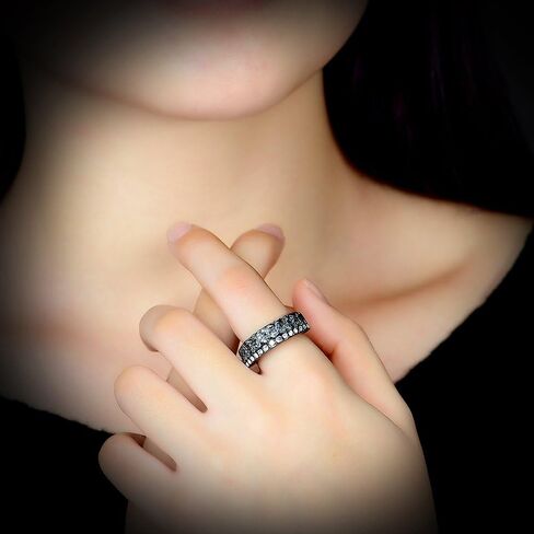 Cubic Zirconia Statement Rings Fashion Rose Gold Mesh Crystal CZ Chunky Ring for Women in Saudi Arabia