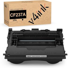 CF237A V4INK Compatible Toner Cartridge Replacement for HP 37A CF237A Toner Black for HP M607 M608 M609 M607n M607dn M608n M608dn M608x M609dn M631h M631dn M632h M632fht M632z M633fh Printer, 1 Pack