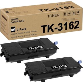 TK3162 TK-3162 Toner Cartridge Compatible for Kyocera TK-3162 1T02T90US0 for P3055dn P3045dn P3050dn P3060dn Extra High Capacity (13,000 Pages,2-Pack)