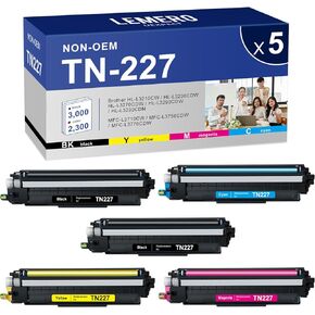 خرطوشة حبر بديلة TN227 TN-227BK/C/M/Y لأخيه TN-227BK TN-227 TN-223BK/C/M/Y، TN223 لـ HL-L3290CDW MFC-L3770CDW HL-L3270CDW MFC-L3750CDW HL- L3230CW، 5P | TN-227 in Kuwait