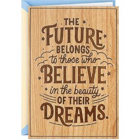 Hallmark Signature Wood Graduation Card (Beauty of Dreams)