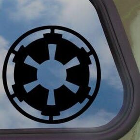 Galactic Empire Sticker Decal Notebook Car Laptop 5" x 5" (Black)