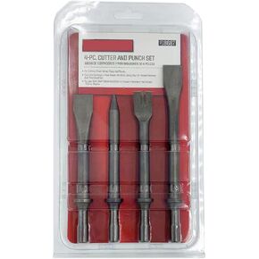 4-PCs.Heavy-Duty Air Impact Hammer Chisel Set(Cutter and Punch Set)