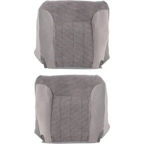 AUTOKAY Seat Cover for Dodge Ram 1500 2500 1994 1995 1996 1997 Front Bottom Cloth Seat Cover Gray