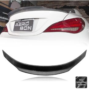 جناح سبويلر لصندوق السيارة من ألياف الكربون الحقيقية من AeroBon متوافق مع 2013-2019 Mercedes CLA-Class C117 (H+ Style)