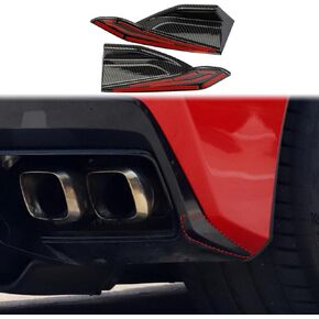 Carbon Fiber Pattern Rear Bumper Spoiler Bumpers Lip Diffuser Splitter Protector for Chevrolet Corvette C8 2020-2023