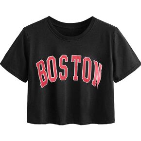 Avanova Women's Sun Graphic Tee Short Sleeve Crewneck Crop Tops Summer Casual T Shirt