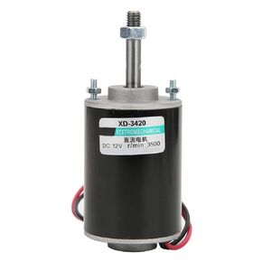 Permanent Magnet Motor DC 12/24V 30W High Speed CW/CCW Reversible Electric Gear Motor Low Noise for DIY Generator(3500RPM(12V))