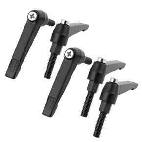 uxcell a15072200ux0164 Jigs Knobs Lathe Lever Adjustable Clamping Handle M5 x 20 mm (Pack of 5)