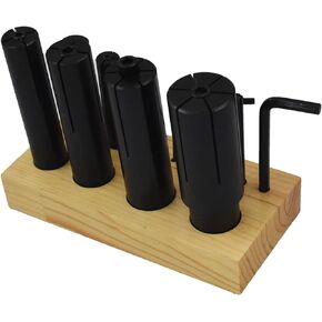 High Precision Extended Mandrel Set Arbor 1/4 to 1-1/4 Inch Suitable for Lathe Milling 8 Pieces