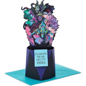 Hallmark Paper Wonder Disney Villains Valentine's Day Pop Up Card (Celebrate) for Birthdays, Halloween, Graduations, Congratulations