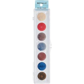 Craft Metallic Rub-On Paint Set-7 Colors-Kit #3, 7 Count (Pack of 1), Multi