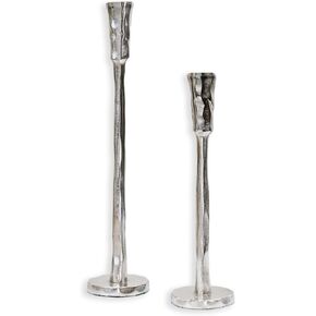 Simplistic Antique Design, Brass 3.2 x 2.4 Inches Brass Single Taper Candle Stick Holder