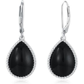 أقراط من العقيق الأسود أقراط متدلية من النحاس للنساء أقراط من الأحجار الكريمة أقراط متدلية هدايا للبنات والأم موث in Kuwait