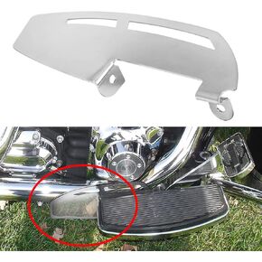 Motorcycle Driver Footboard Heel Guard for Harley Softail Touring Road Glide Road King Electra Glide Street Glide Ultra Limited FLHTK FLSTF Tri Glide Ultra, Chrome