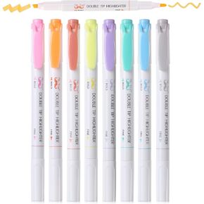 Mr. Pen- Double Tip Highlighters, Fine & Chisel Tip, Neon and Pastel Colors, 8 Pack, Highlighters, Highlighter markers, Planner Markers, Highlighters for Bible Journaling, Highlighter Pens