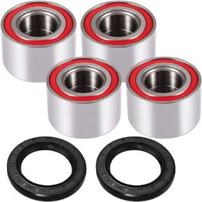 6 Pack Heavy Duty Wheel Bearings 293350040 & Front Wheel Shaft Seal Fits for Can-Am Defender/Commander/Maverick/Outlander/Renegade Replaces # 293350040, 705400088, 293350118, Seal# 293250246