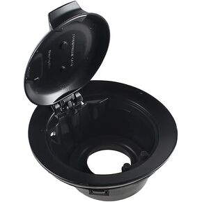 Shkalacar 68250120AA Fuel Filler Door Cap Matte Black Gas Cover Cap Vapor Edition Compatible with 2008-2019 Dodge Challenger