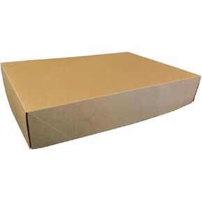 Brown Gift Boxes 15*10*2.56 inches 5 Pack Kraft Boxes Cardboard Gift Box with Lids for Christmas Gifts, Father’s Day, Birthday, Bridesmaid Proposal Boxes, Crafting, Easy Assemble Box (Kraft paper)