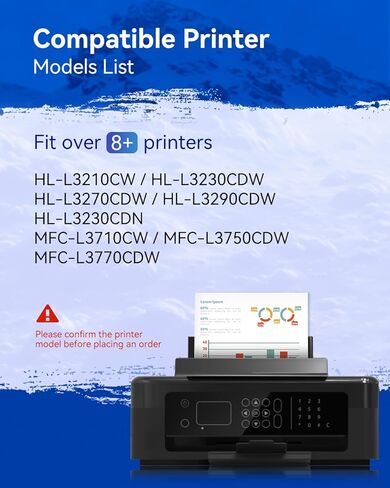 خرطوشة حبر بديلة TN227 TN-227BK/C/M/Y لأخيه TN-227BK TN-227 TN-223BK/C/M/Y، TN223 لـ HL-L3290CDW MFC-L3770CDW HL-L3270CDW MFC-L3750CDW HL- L3230CW، 5P | TN-227 in Kuwait