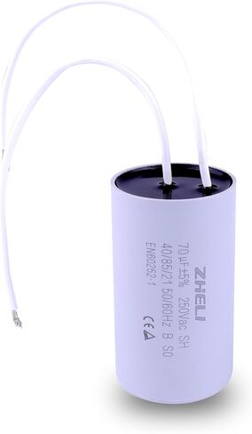 CBB60 70 فائق التوهج تشغيل المحرك مكثف MFD 250VAC 50/60 هرتز أسطواني (70 فائق التوهج) in Kuwait