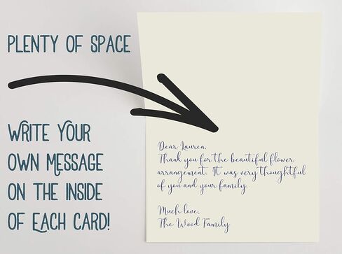 MPC Brands Thank You Cards Funeral Masculine - Bereavement Thank You Cards With Envelopes - Message Inside in Saudi Arabia