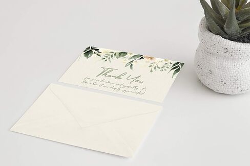 MPC Brands Thank You Cards Funeral Masculine - Bereavement Thank You Cards With Envelopes - Message Inside in Saudi Arabia
