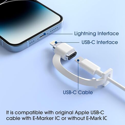 كابل محول TechMatte USB C من النوع C إلى Lightning، [3 حزم] 1.8-2.2 أمبير 15 وات يدعم مزامنة البيانات للشحن السريع، متوافق مع iPhone iPad iPod AirPods، وليس لسماعات الرأس/OTG Android، 1 أسود + 2 رمادي in Saudi Arabia