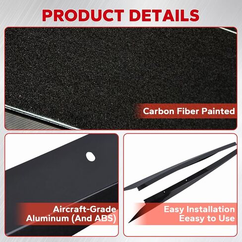 تنورة جانبية تناسب 2020-2025 كورفيت C8 Z51 Z06 ستينغراي أسود لامع Nerf شريط حماية ABS ديكور أسود لامع in Kuwait