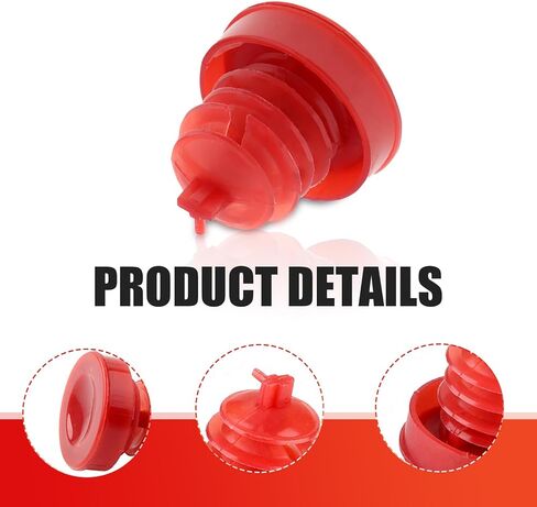 2 PCS Automotive Hydraulic Power Steering Cover, Power Steering Pump Oil Cap, Reservoir Cover Plug Replacement 53697-SB3, Compatible with Honda Accord Odyssey CRV Civic RD5/7 (Red) in Saudi Arabia
