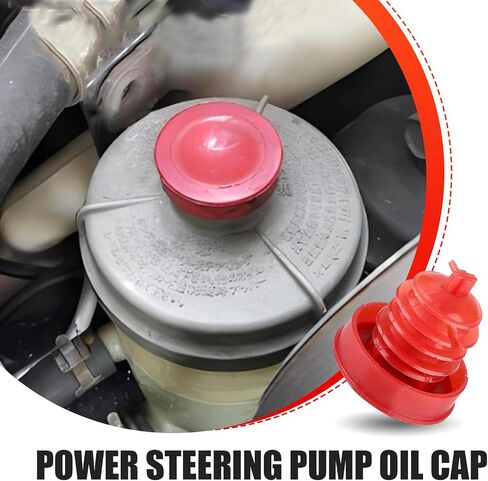 2 PCS Automotive Hydraulic Power Steering Cover, Power Steering Pump Oil Cap, Reservoir Cover Plug Replacement 53697-SB3, Compatible with Honda Accord Odyssey CRV Civic RD5/7 (Red) in Saudi Arabia