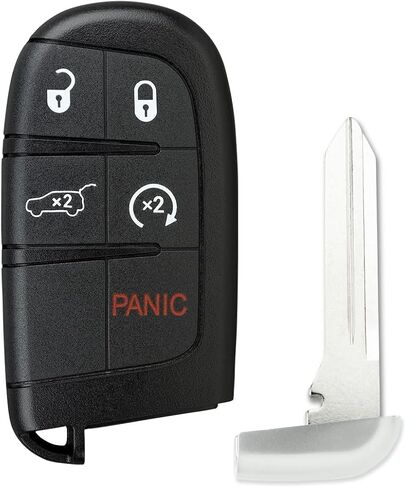 StandardAutoPart Replacement Keyless entry Smart key fob Compatible with Jeep Grand Cherokee 2014 2015 2016 2017 2018 2019 2020 2021 2022 M3N40821302 68066350AB (3 Button) in Saudi Arabia