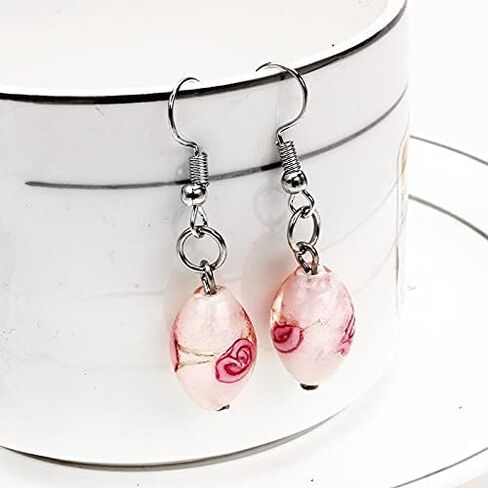 9 Pairs Multicolor Dangle Earrings Set Crystal Dangle Earrings Rainbow Crystal Colorful Earrings Gifts for Women Girls in Saudi Arabia