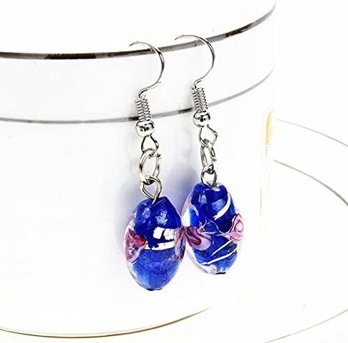9 Pairs Multicolor Dangle Earrings Set Crystal Dangle Earrings Rainbow Crystal Colorful Earrings Gifts for Women Girls in Saudi Arabia