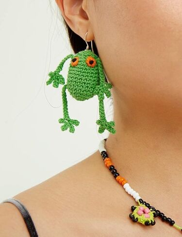 Handmade Dangle Earrings Cute Statement Earrings Colorful Fun Novelty Preppy Jewelry Gifts for Girls Women in Saudi Arabia
