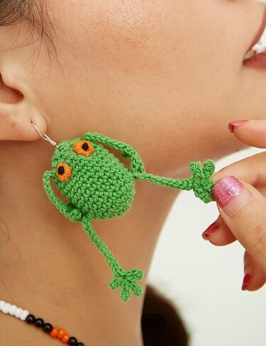 Handmade Dangle Earrings Cute Statement Earrings Colorful Fun Novelty Preppy Jewelry Gifts for Girls Women in Saudi Arabia