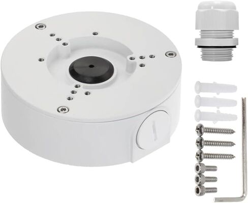 PFA130-E Waterproof Junction Box for Indoor/Outdoor Dome and Bullet Camera (White (with Cable Gland)) in Kuwait