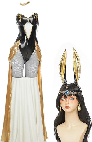 زي تنكري للسيدات على شكل أرنب زي تنكري على شكل أرنب للفتيات وتنورة شيفون ذهبية زي مصري in Kuwait