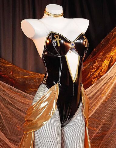 زي تنكري للسيدات على شكل أرنب زي تنكري على شكل أرنب للفتيات وتنورة شيفون ذهبية زي مصري in Kuwait