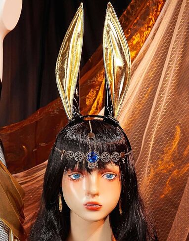 زي تنكري للسيدات على شكل أرنب زي تنكري على شكل أرنب للفتيات وتنورة شيفون ذهبية زي مصري in Kuwait