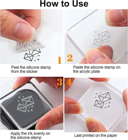 PH PandaHall Daily Icon Clear Stamps Scrapbook Sign Silicone Rubber Stamp Film Frame Transparent Seal Stamps Diary Postage Seal Stamp for Invitation Card Postcard Album Photo Gift Decor Scrapbooking in Saudi Arabia