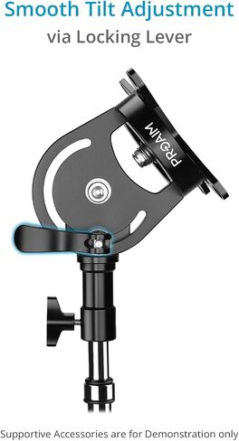 PROAIM 360° Rotation VESA 75mm/100mm Tilting Monitor Mount. Comes with a 5/8" Baby Pin Receiver. Tilt Range: 230°. Payload up to 22kg / 50lb (P-ROTN-01) in Saudi Arabia