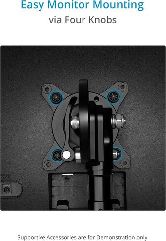 PROAIM 360° Rotation VESA 75mm/100mm Tilting Monitor Mount. Comes with a 5/8" Baby Pin Receiver. Tilt Range: 230°. Payload up to 22kg / 50lb (P-ROTN-01) in Saudi Arabia