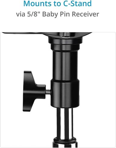 PROAIM 360° Rotation VESA 75mm/100mm Tilting Monitor Mount. Comes with a 5/8" Baby Pin Receiver. Tilt Range: 230°. Payload up to 22kg / 50lb (P-ROTN-01) in Saudi Arabia