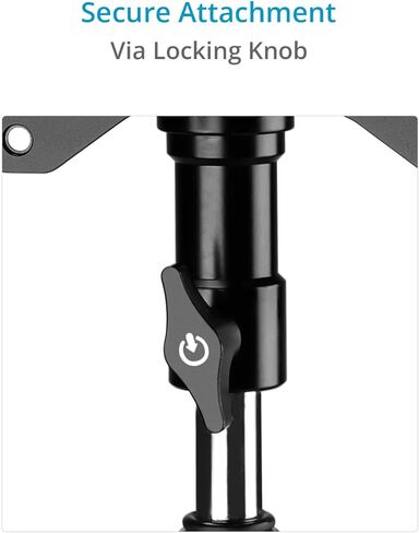 PROAIM 360° Rotation VESA 75mm/100mm Tilting Monitor Mount. Comes with a 5/8" Baby Pin Receiver. Tilt Range: 230°. Payload up to 22kg / 50lb (P-ROTN-01) in Saudi Arabia