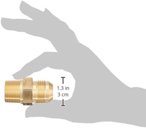 2404-12-12-B تركيب أنبوب نحاسي مستقيم، 1-1/16"-12 SAE x 3/4"-14 NPTF خيط، 3/4" ذكر JIC x 3/4" ذكر NPTF in Saudi Arabia