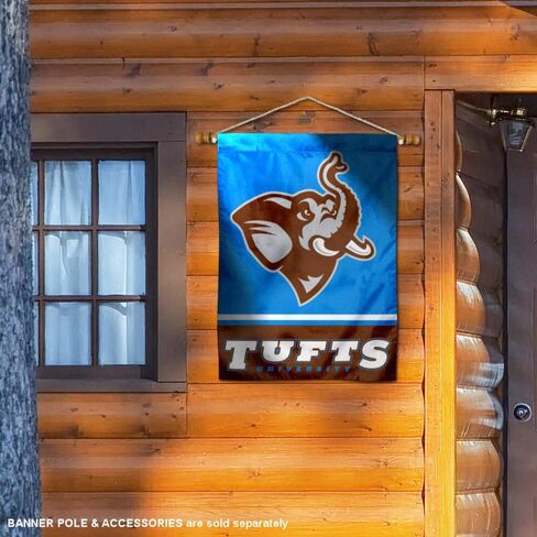 شركة College Flags & Banners Co. Tufts Jumbos علم البيت ذو الوجهين والمزدوج الجوانب in Saudi Arabia